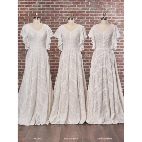 Maggie Sottero Orchid Wedding Gown Size 12 NEW - Picture 4 of 11